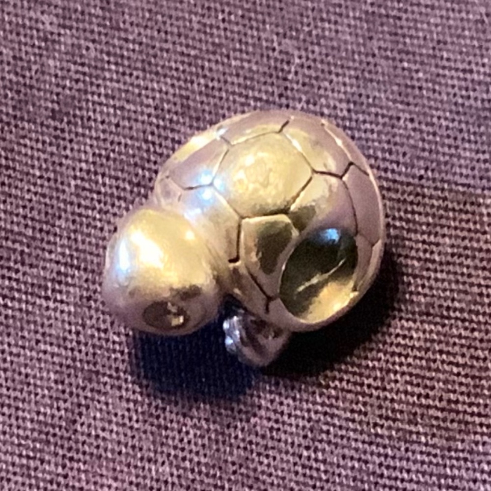 Pandora Sterling Silver ‘Bright Eyes Turtle’ Bracelet Charm